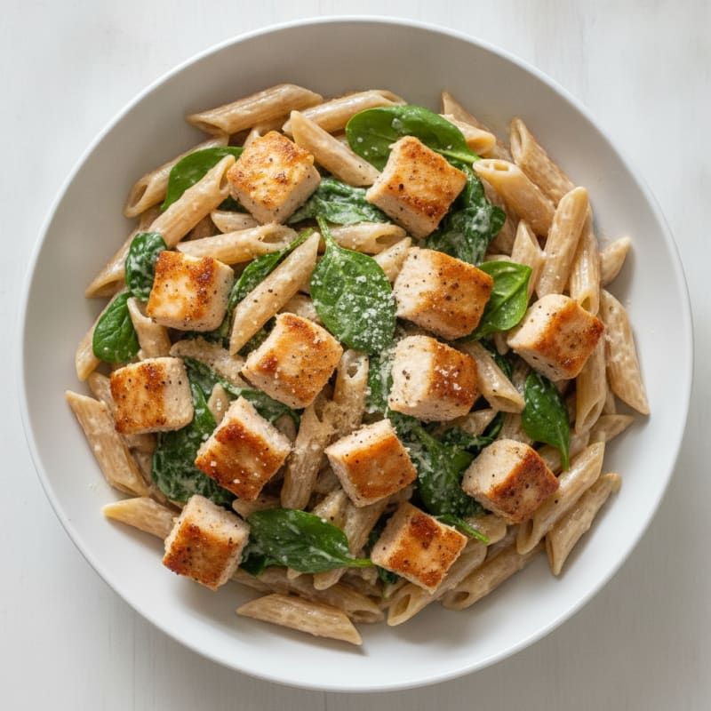 Garlic Parmesan Chicken Alfredo Pasta