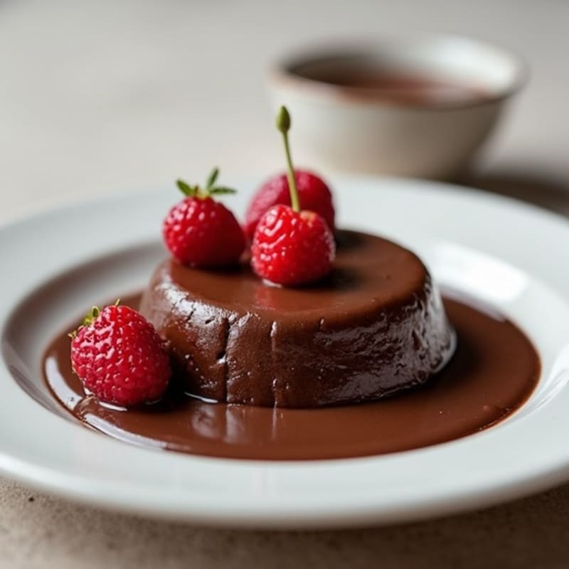 Baked Velvety Dark Chocolate Protein Custard
