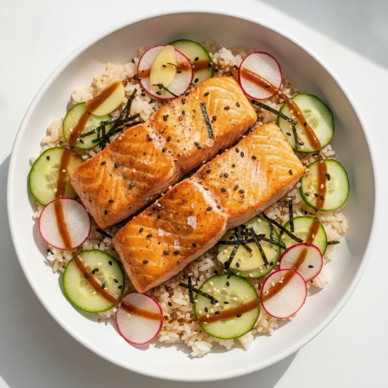 Salmon Sushi Rice Bowl
