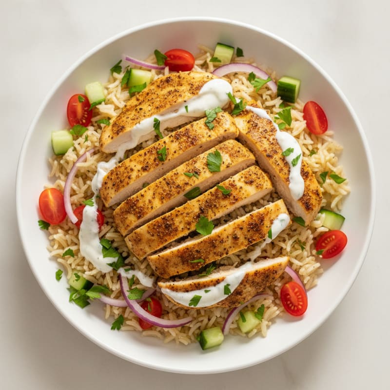 Chicken Shawarma Rice Bowl