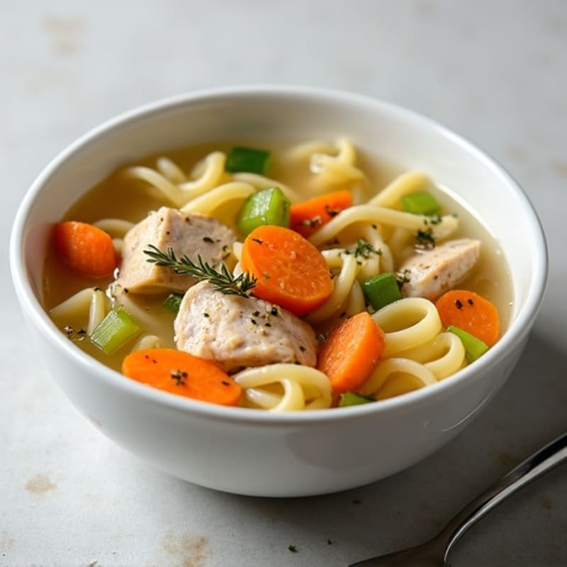 Herb-Roasted Chicken and Vegetable Noodle Soup