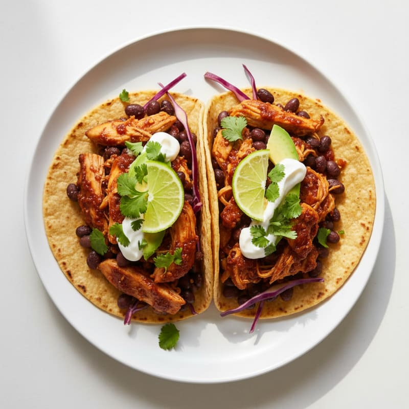 Smoky Chipotle Chicken and Black Bean Tacos