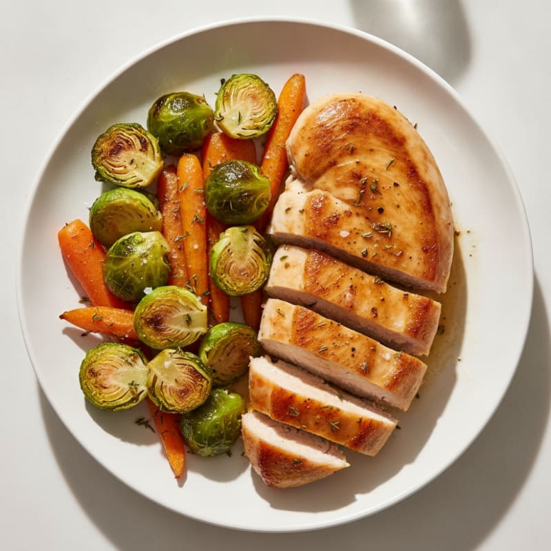 Pan-Seared Chicken with Roasted Vegetables