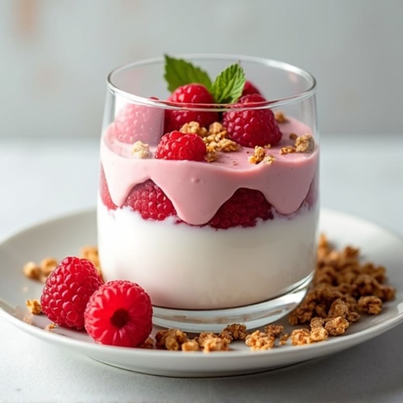 Protein Raspberry Yogurt Parfait
