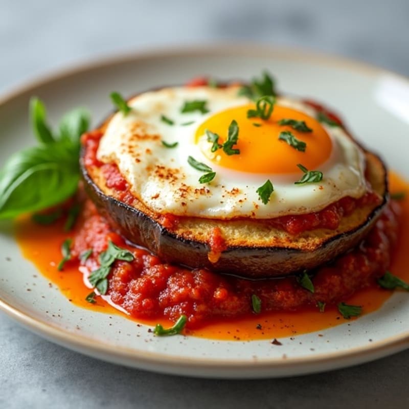 Crispy Baked Eggplant Parmesan with Fresh Herbs