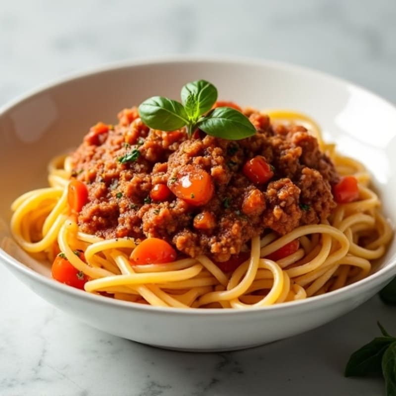 Hearty Lean Turkey Bolognese with Gluten-Free Spaghetti
