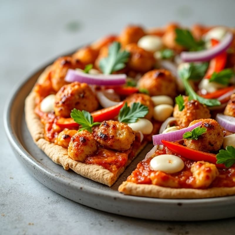 Healthy High-Protein BBQ Chicken Pizza