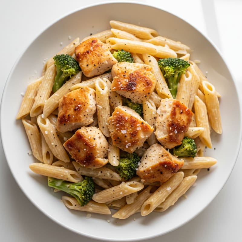 Garlic Parmesan Chicken Alfredo Pasta