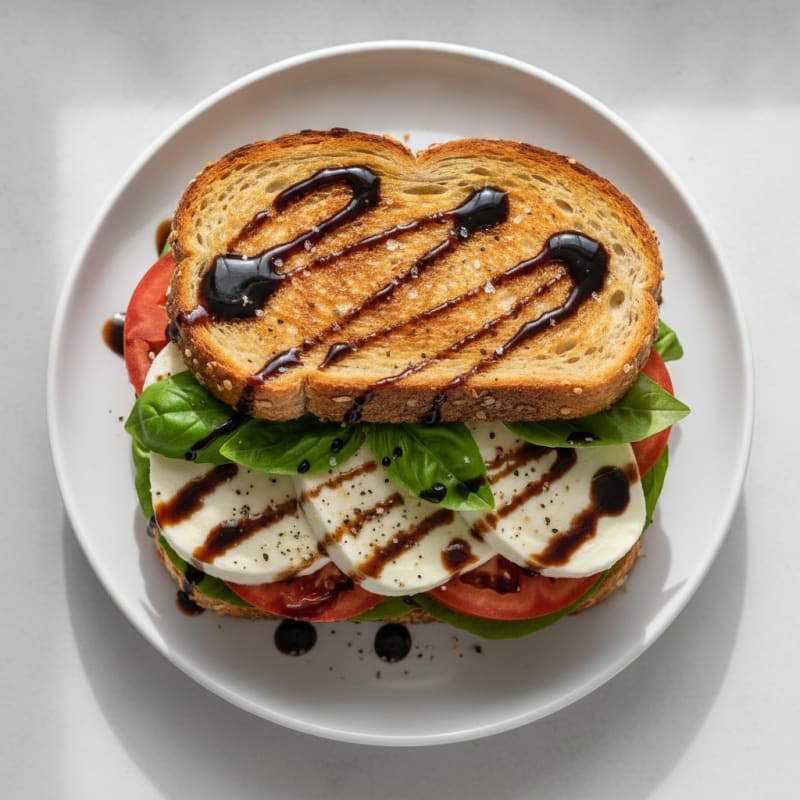 Grilled Caprese Sandwich with Balsamic Glaze