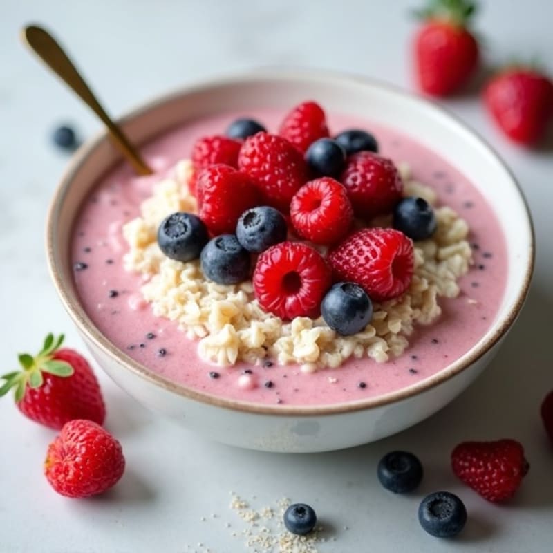 Creamy Berry Overnight Oats