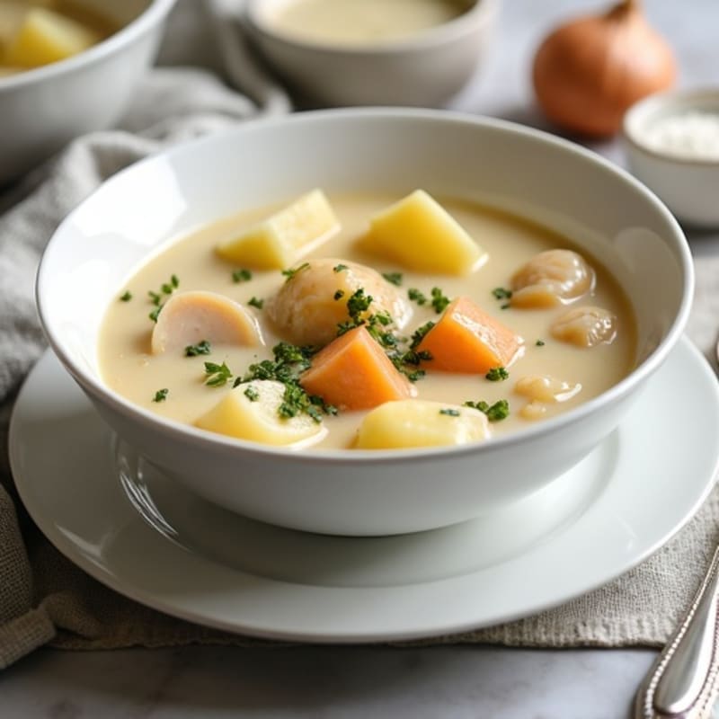 Hearty Creamy Clam and Potato Soup