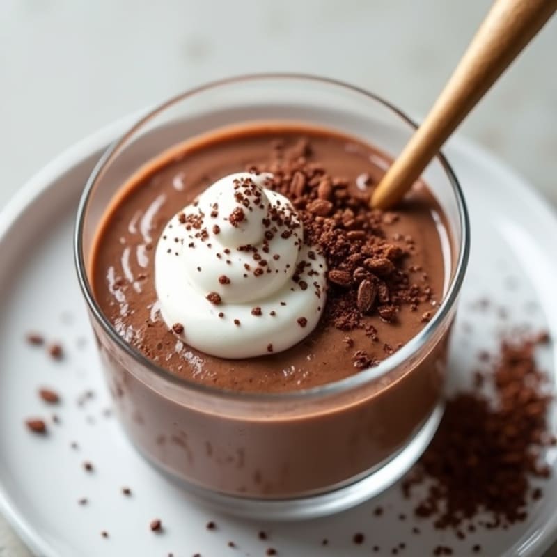 Silky Chocolate Protein Pudding with Greek Yogurt
