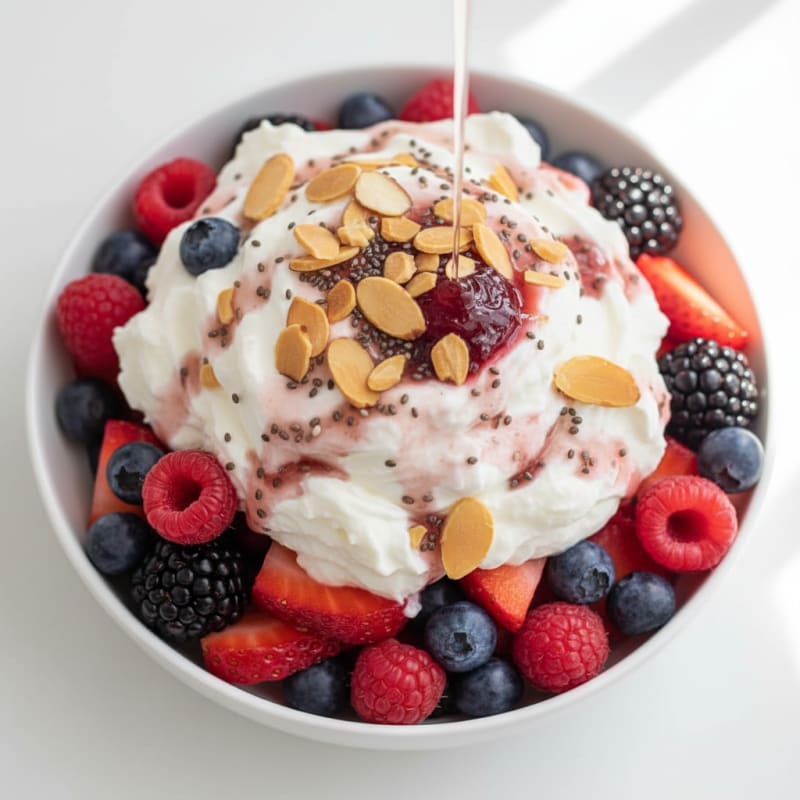 Creamy Greek Yogurt Protein Parfait with Mixed Berries