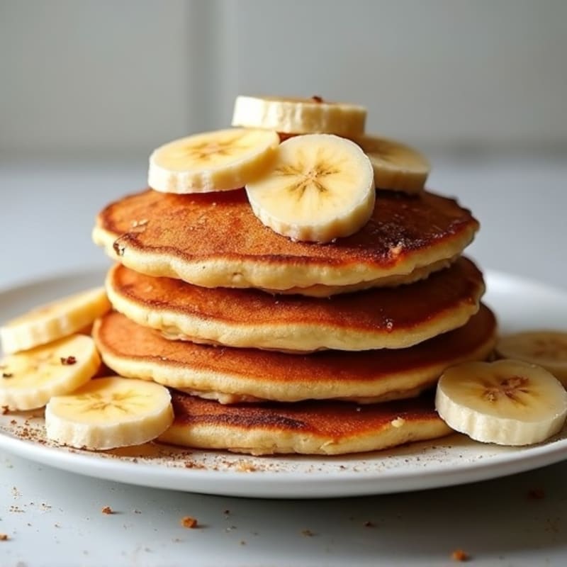 Fluffy Protein Pancakes with Warm Spiced Bananas