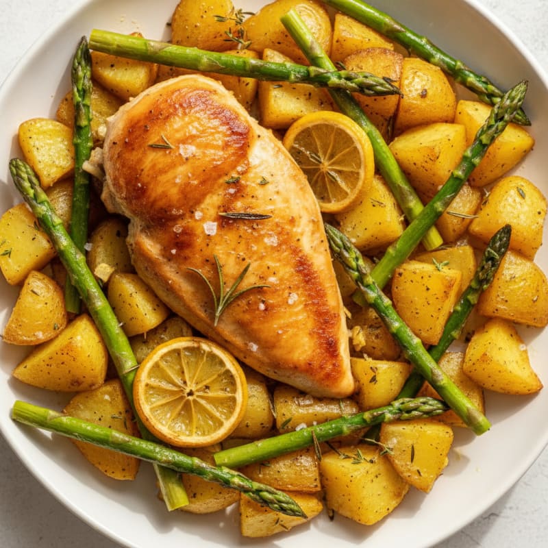 Lemon Herb Roasted Chicken and Potatoes