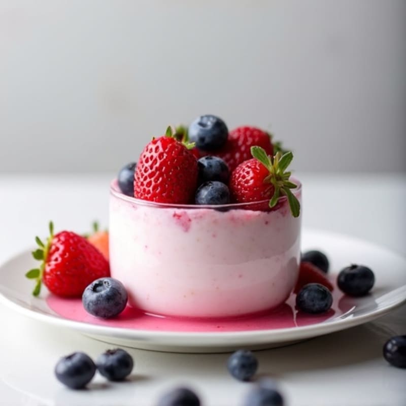 Silky Protein Yogurt with Mixed Berries