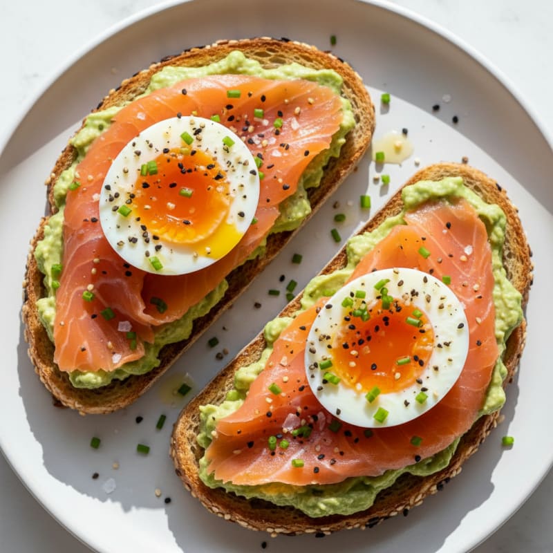 Avocado Toast with Jammy Eggs