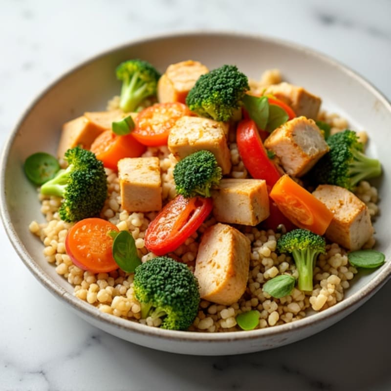 Cauliflower Rice Chicken Stir-Fry