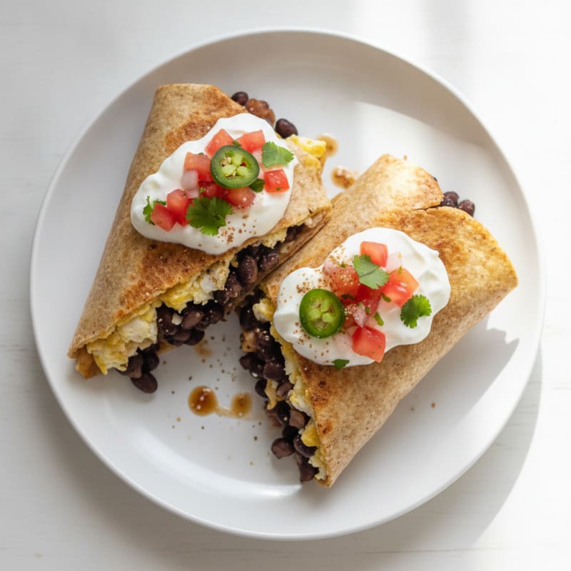 Hearty Bean and Cheese Burrito