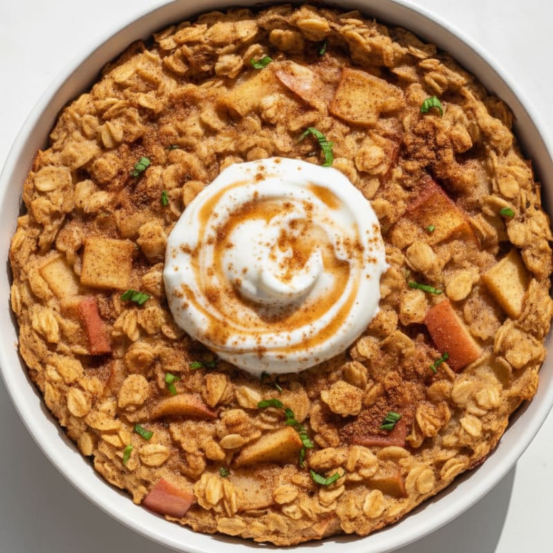 Baked Apple Cinnamon Oatmeal