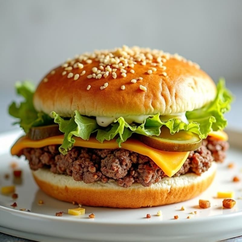 Protein-Packed Ground Beef Big Mac Salad