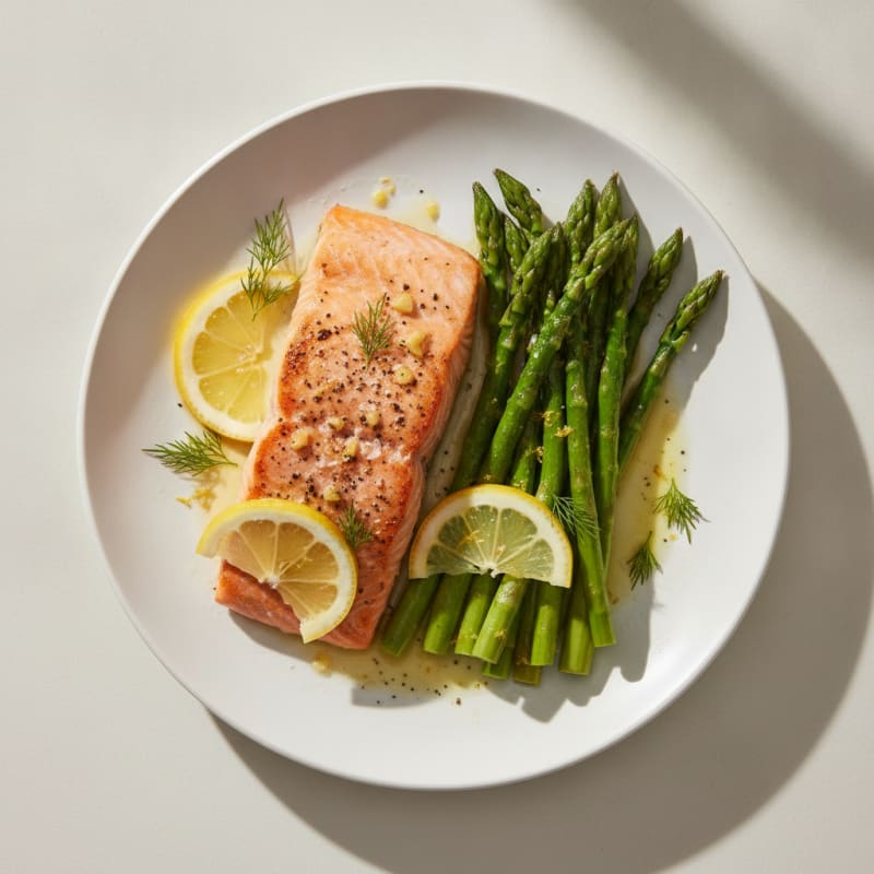 Lemon-Herb Roasted Salmon with Asparagus