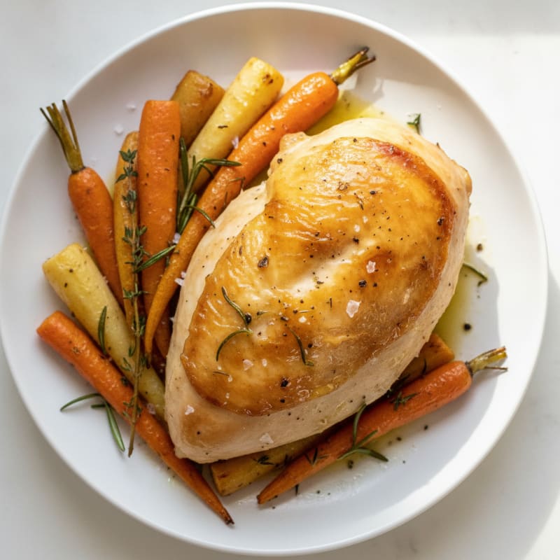 Herb-Roasted Rotisserie Chicken with Root Vegetables