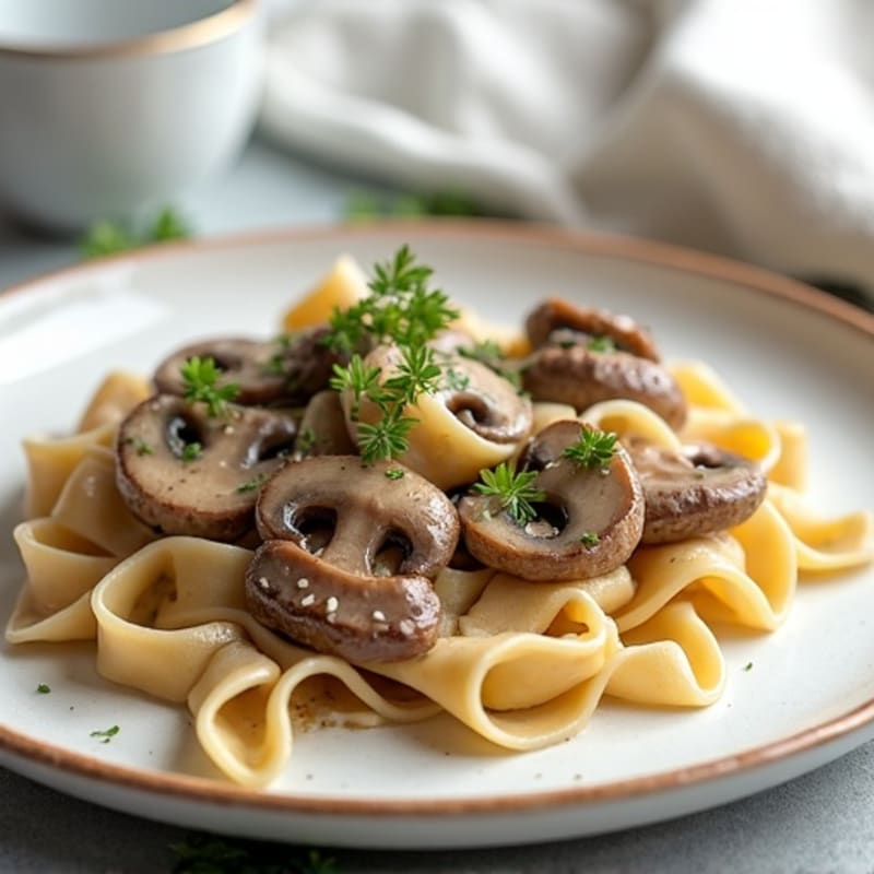 Creamy Greek Yogurt Beef Stroganoff with Mushrooms