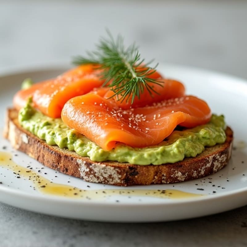 Smoked Salmon with Crispy Whole Grain Toast and Creamy Dill Spread