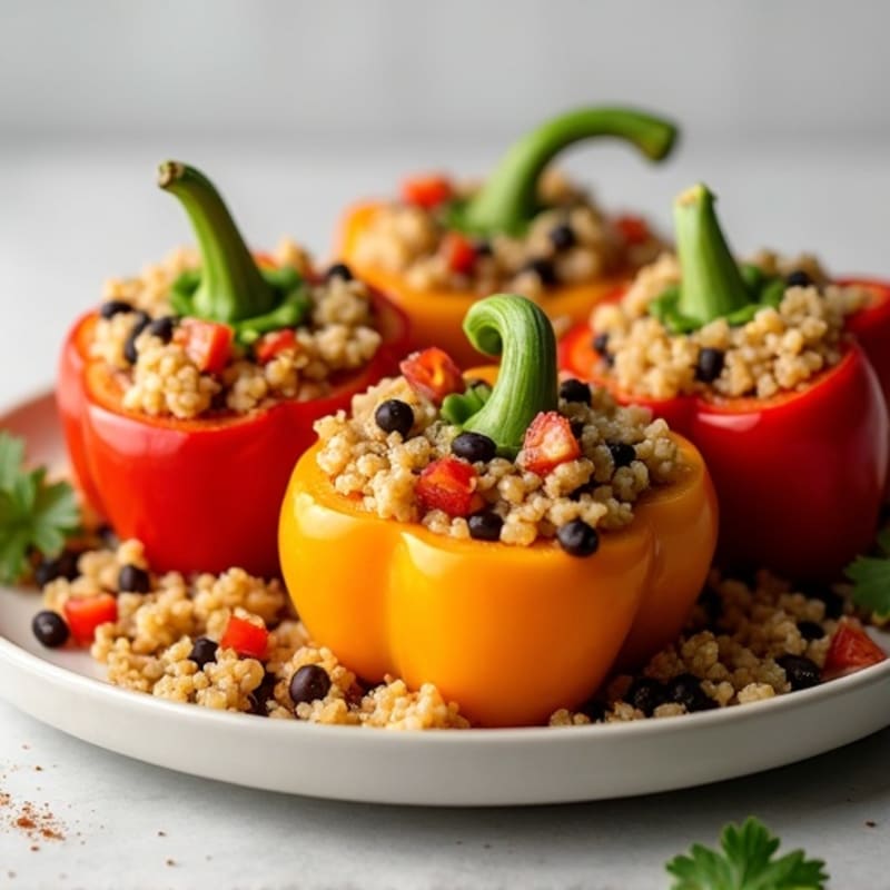Protein-Packed Turkey Stuffed Bell Peppers