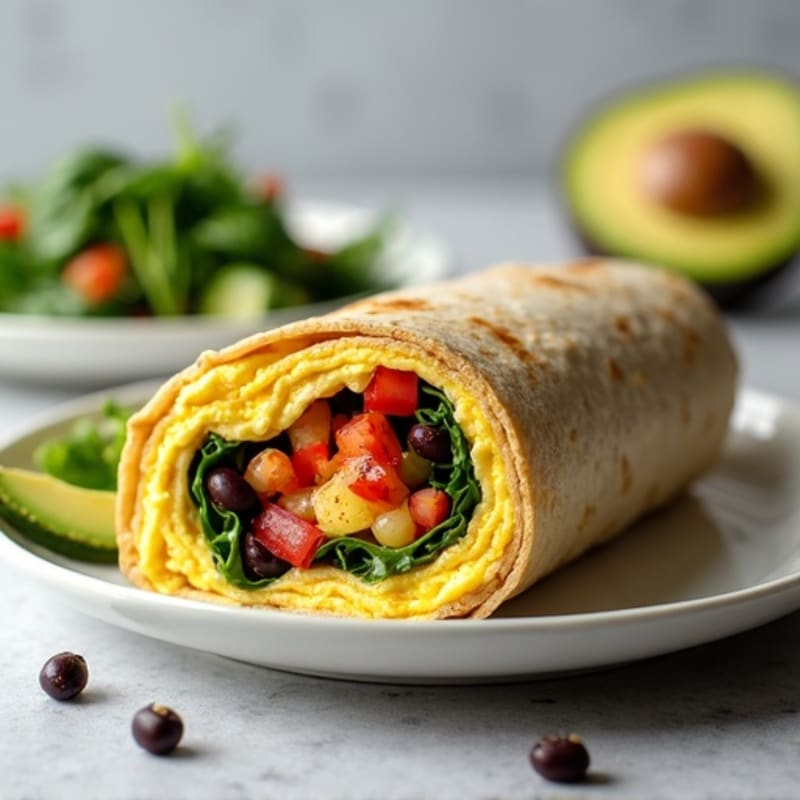 Protein-Packed Egg White Breakfast Burrito