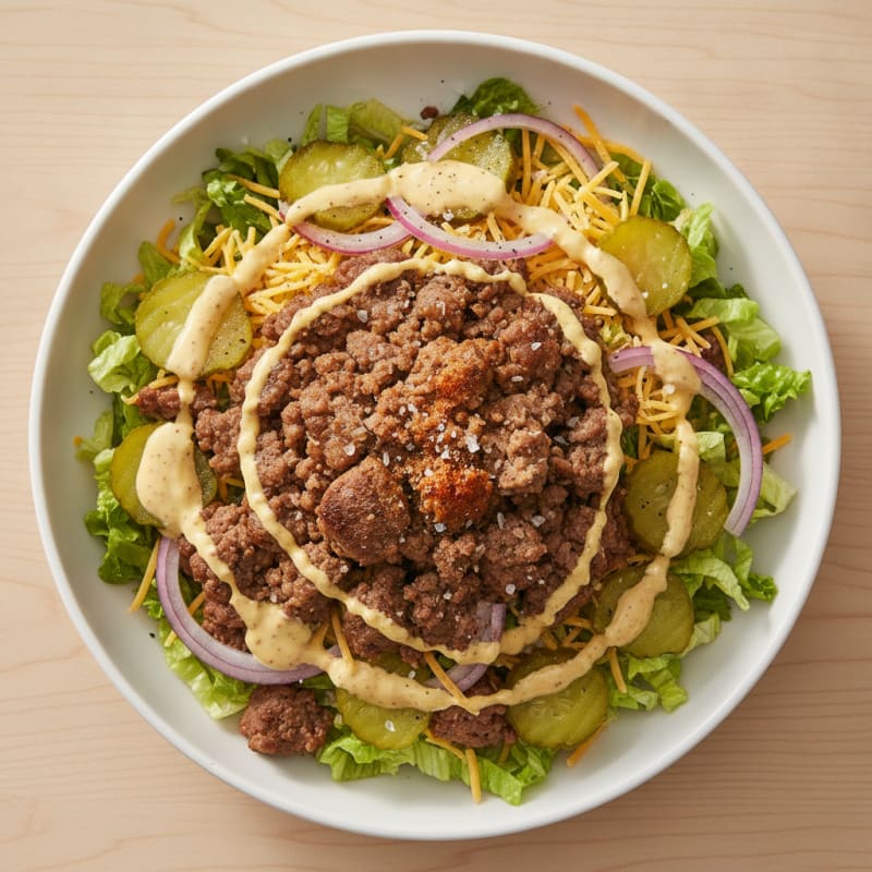 Big Mac Inspired Protein Bowl
