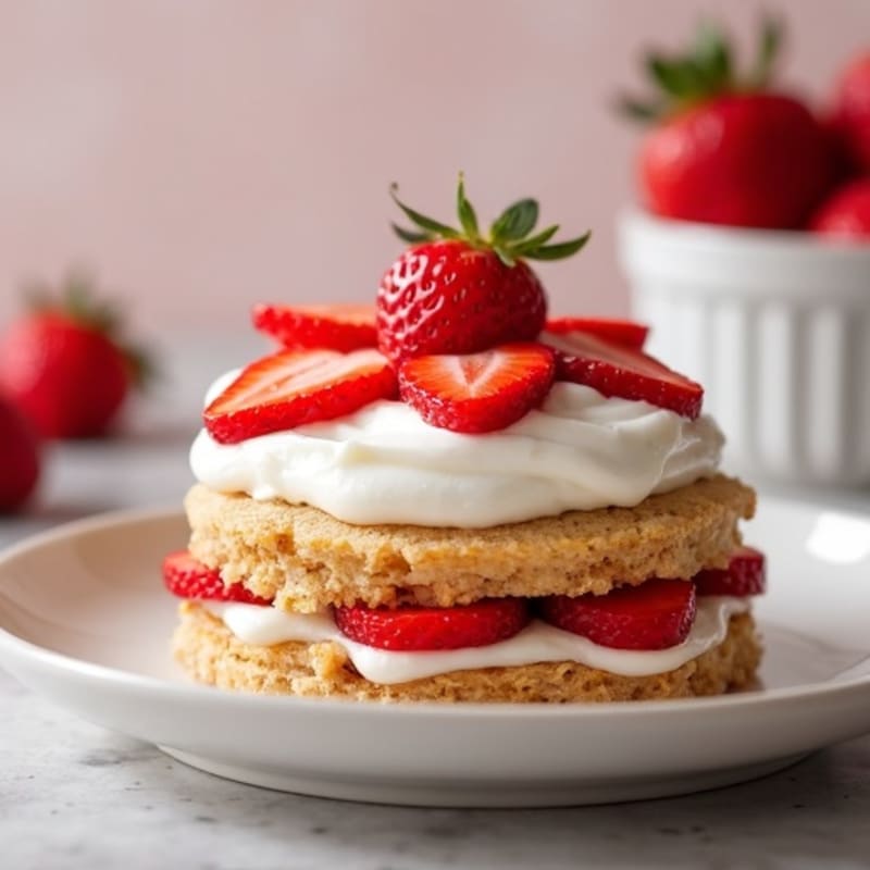 Fresh Strawberry Creamy Shortcake
