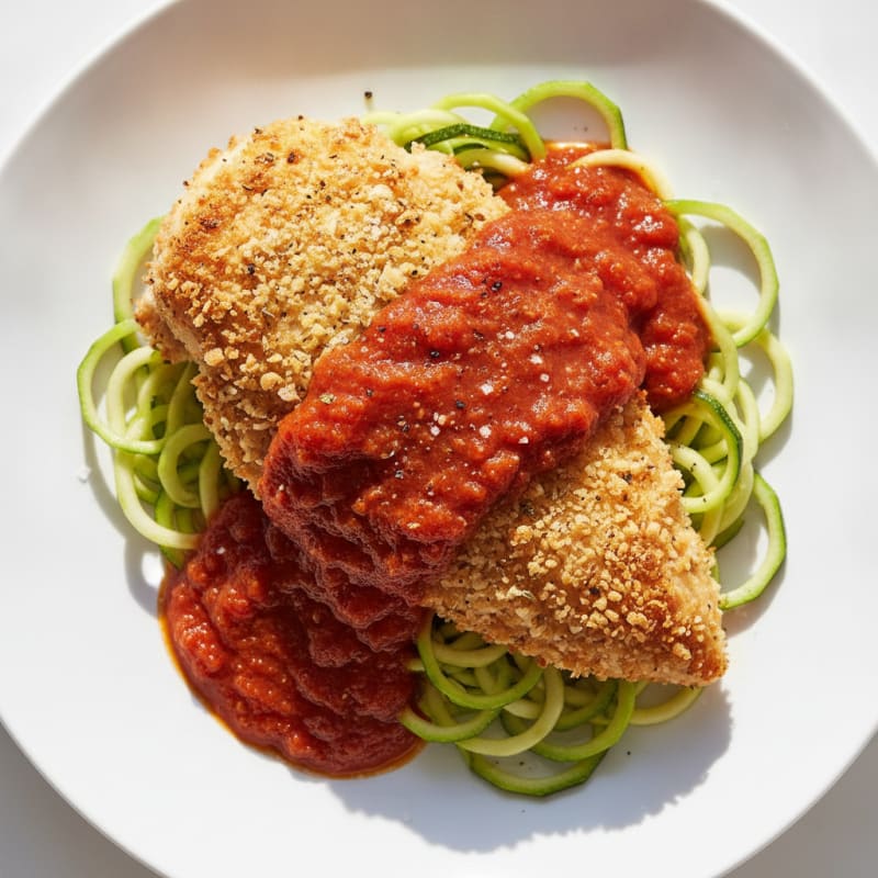 Parmesan-Crusted Chicken with Marinara