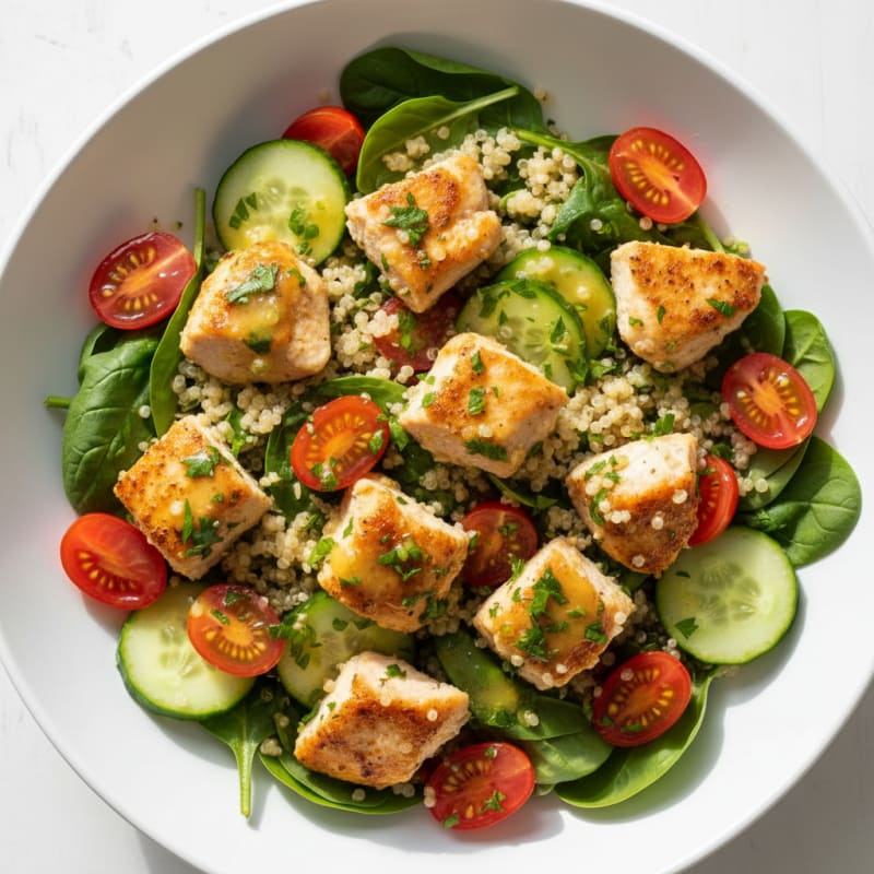 Lemon-Herb Chicken Quinoa Power Bowl