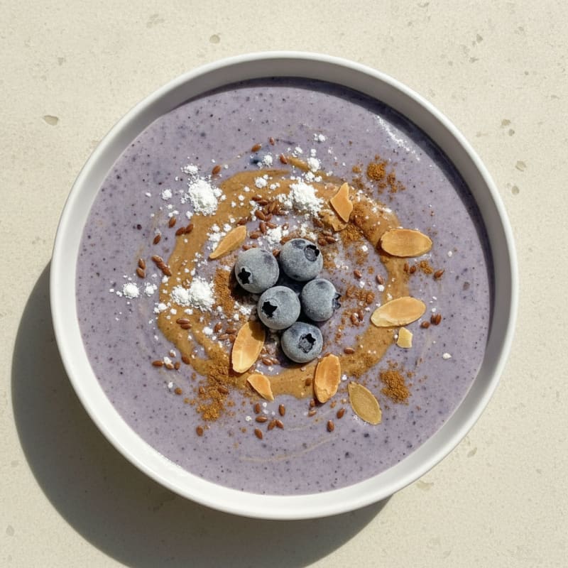 Blueberry Almond Protein Smoothie