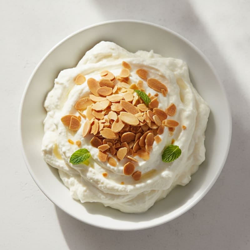 Creamy Greek Yogurt Protein Mousse with Almonds