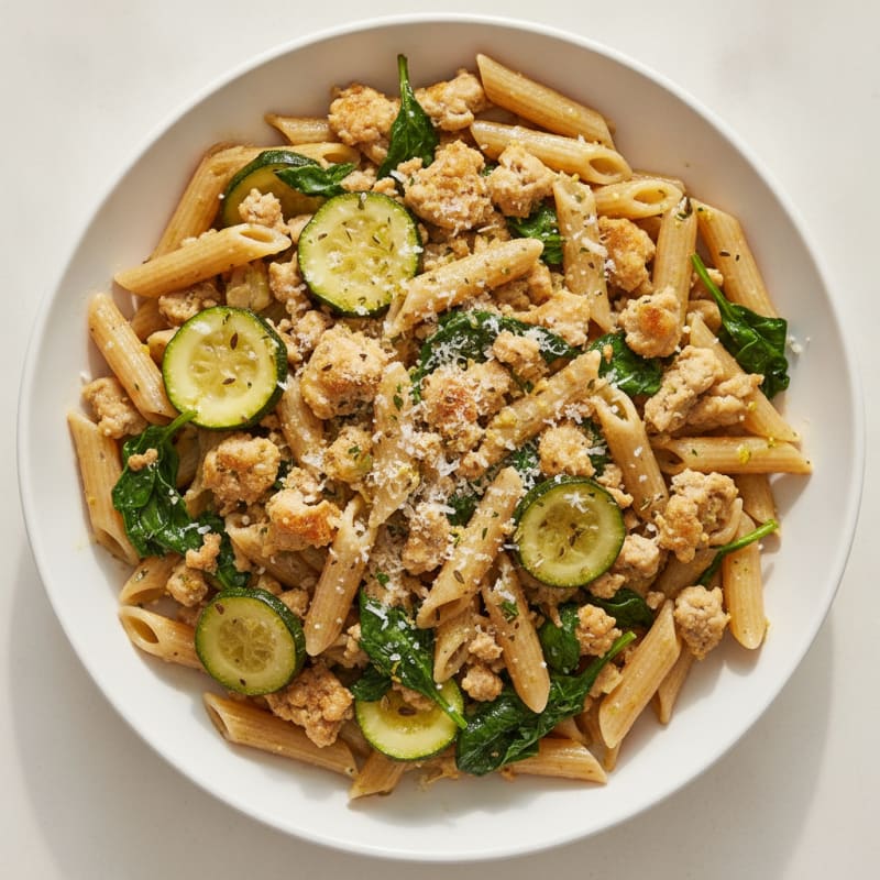 Lemon-Herb Chicken Mince Pasta