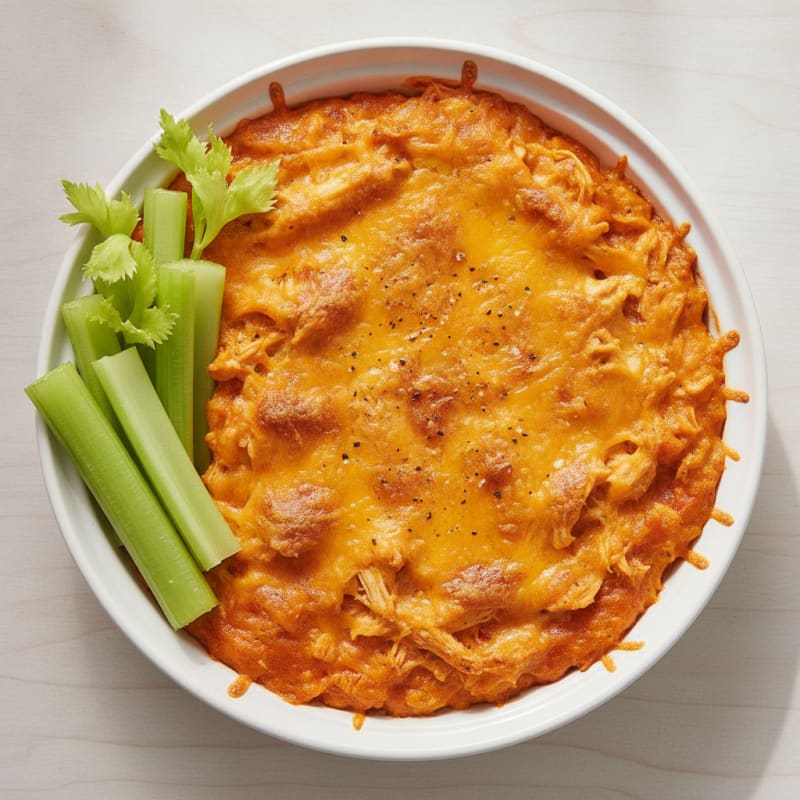 Buffalo Chicken Baked Dip