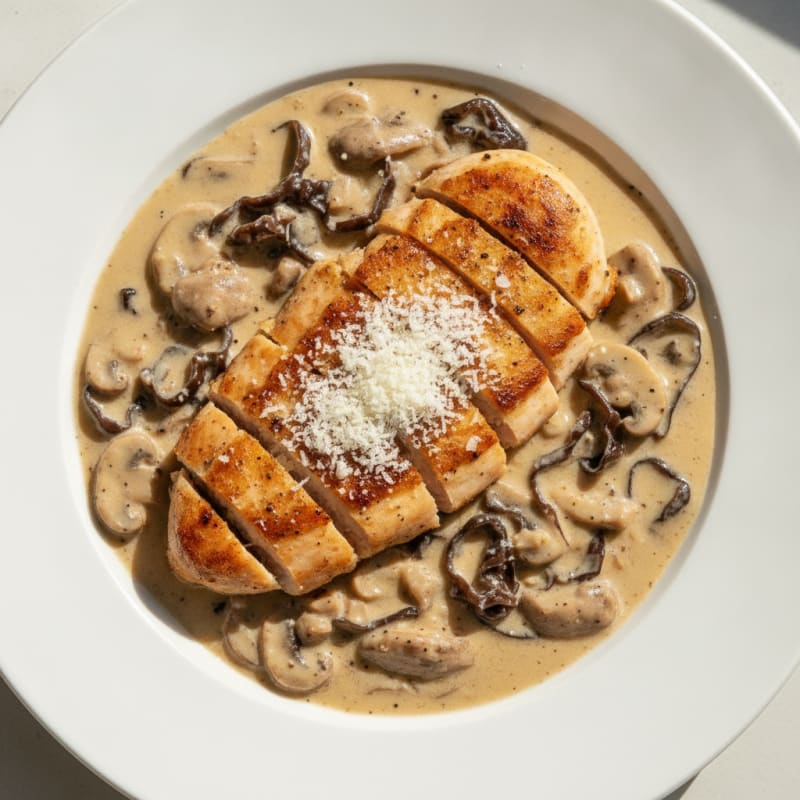 Chicken Breast with Creamy Mushroom Sauce