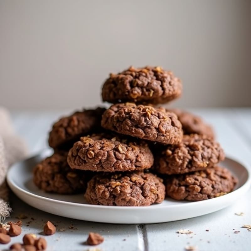 Healthy No-Bake Chocolate Oatmeal Cookies