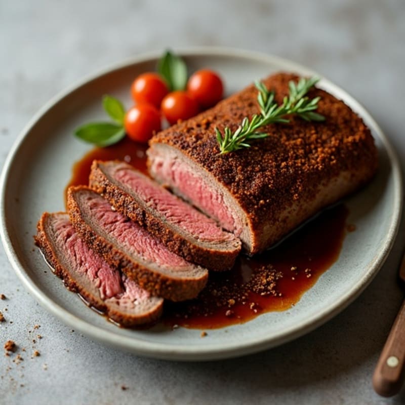 Smoky Coffee-Rubbed Slow Cooked Brisket
