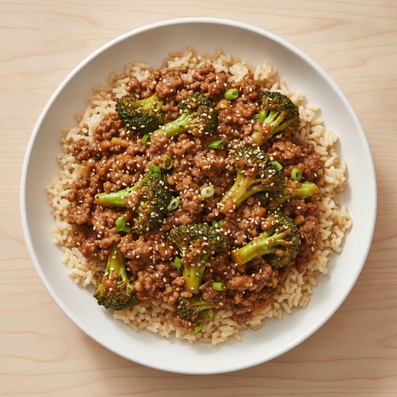 Sesame Beef and Broccoli Bowl
