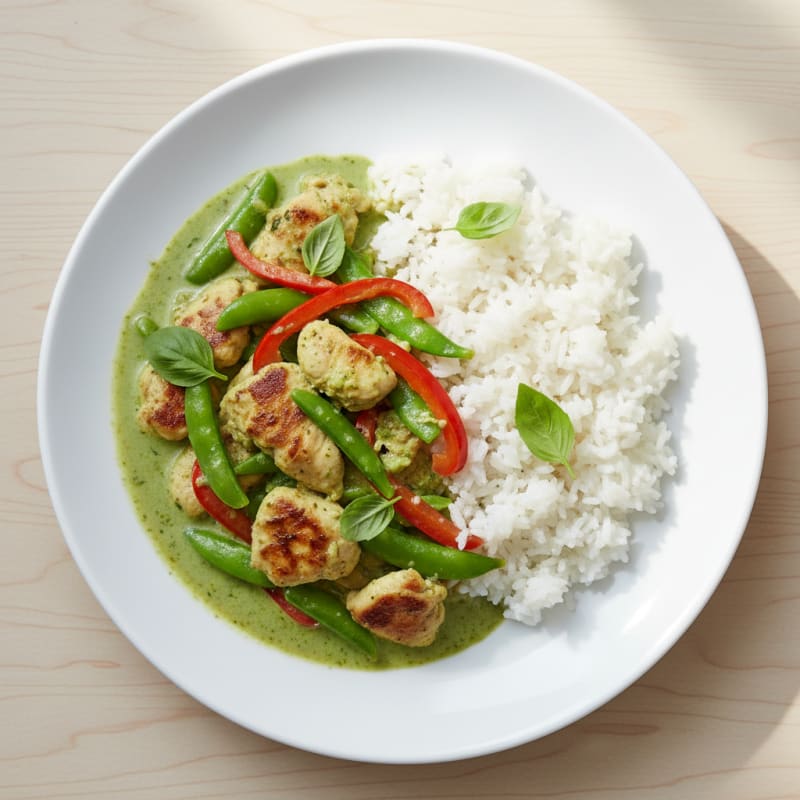 Thai Green Curry Chicken with Jasmine Rice