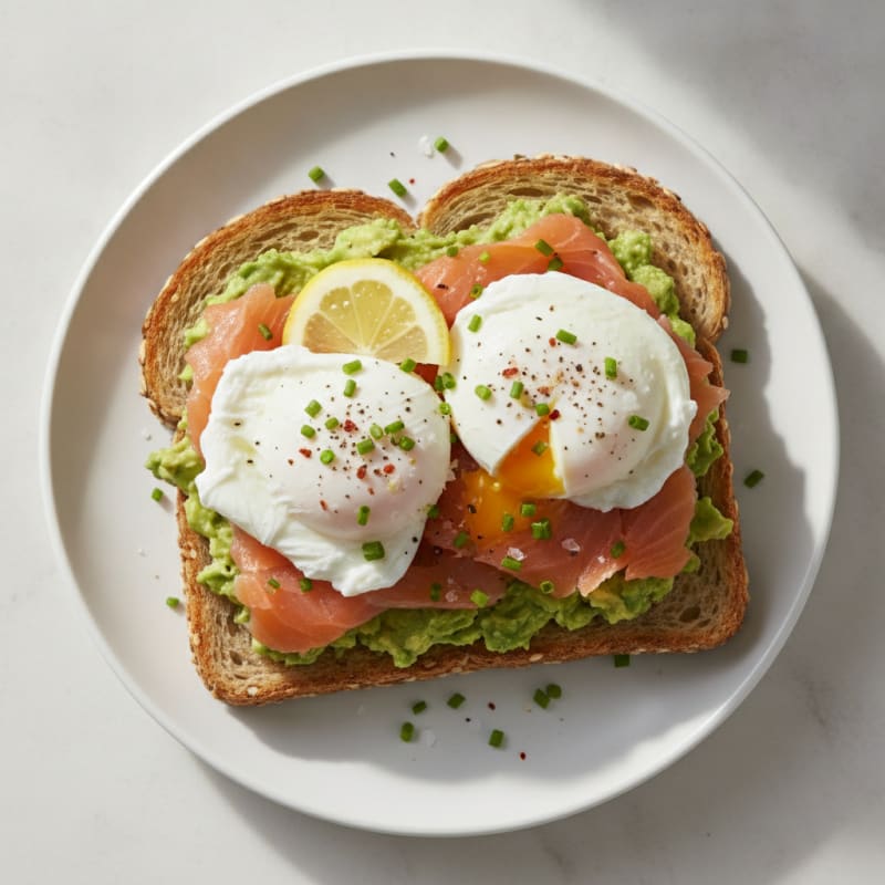 Poached Eggs with Avocado Toast