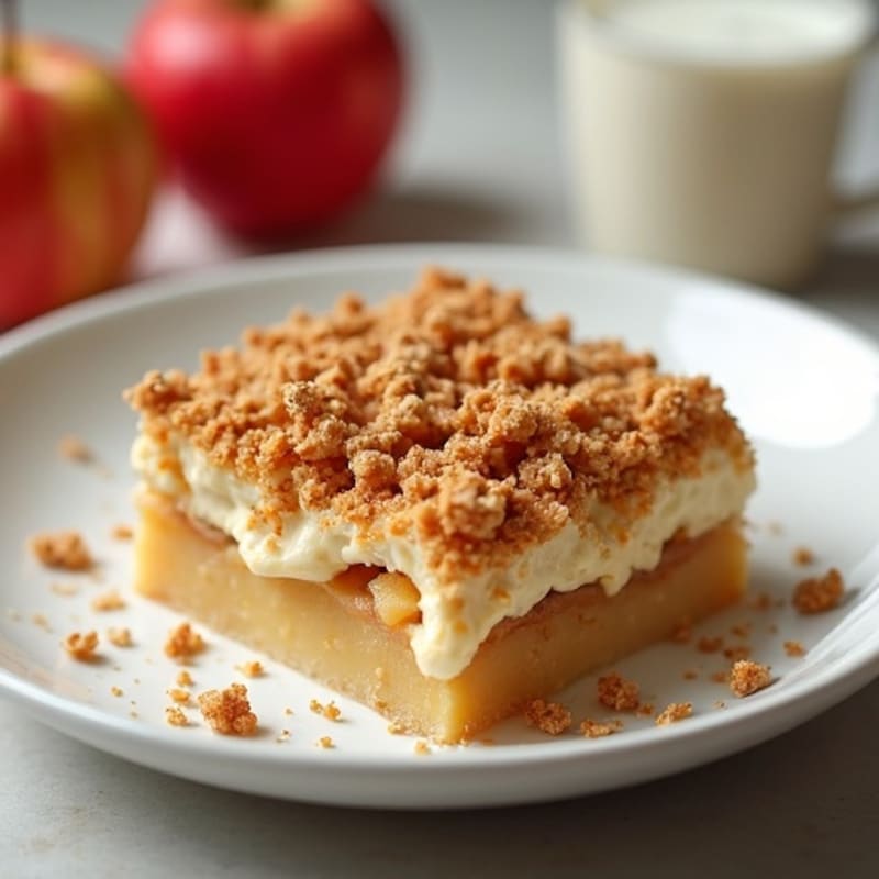 Warm Cinnamon Apple Bake with Crispy Oat Topping