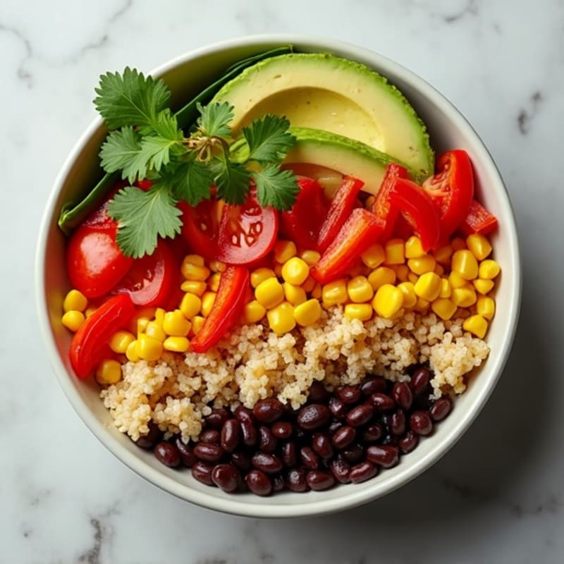 Hearty Black Bean and Quinoa Burrito Bowl