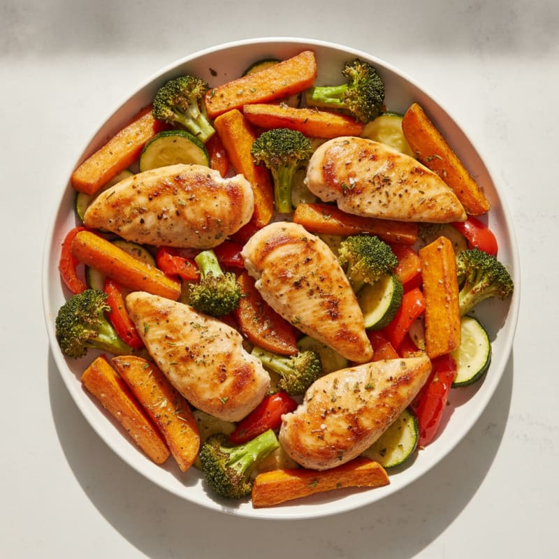 Sheet Pan Lemon Herb Chicken and Veggies