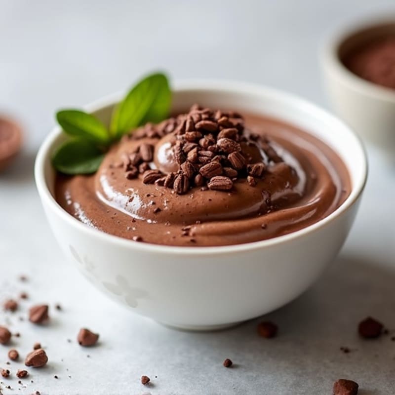 Silky Chocolate Protein Pudding with Greek Yogurt