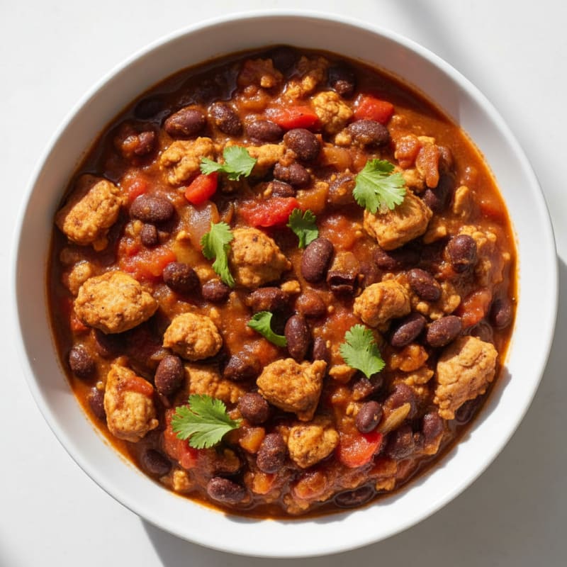 Smoky Chipotle Chicken and Black Bean Chili
